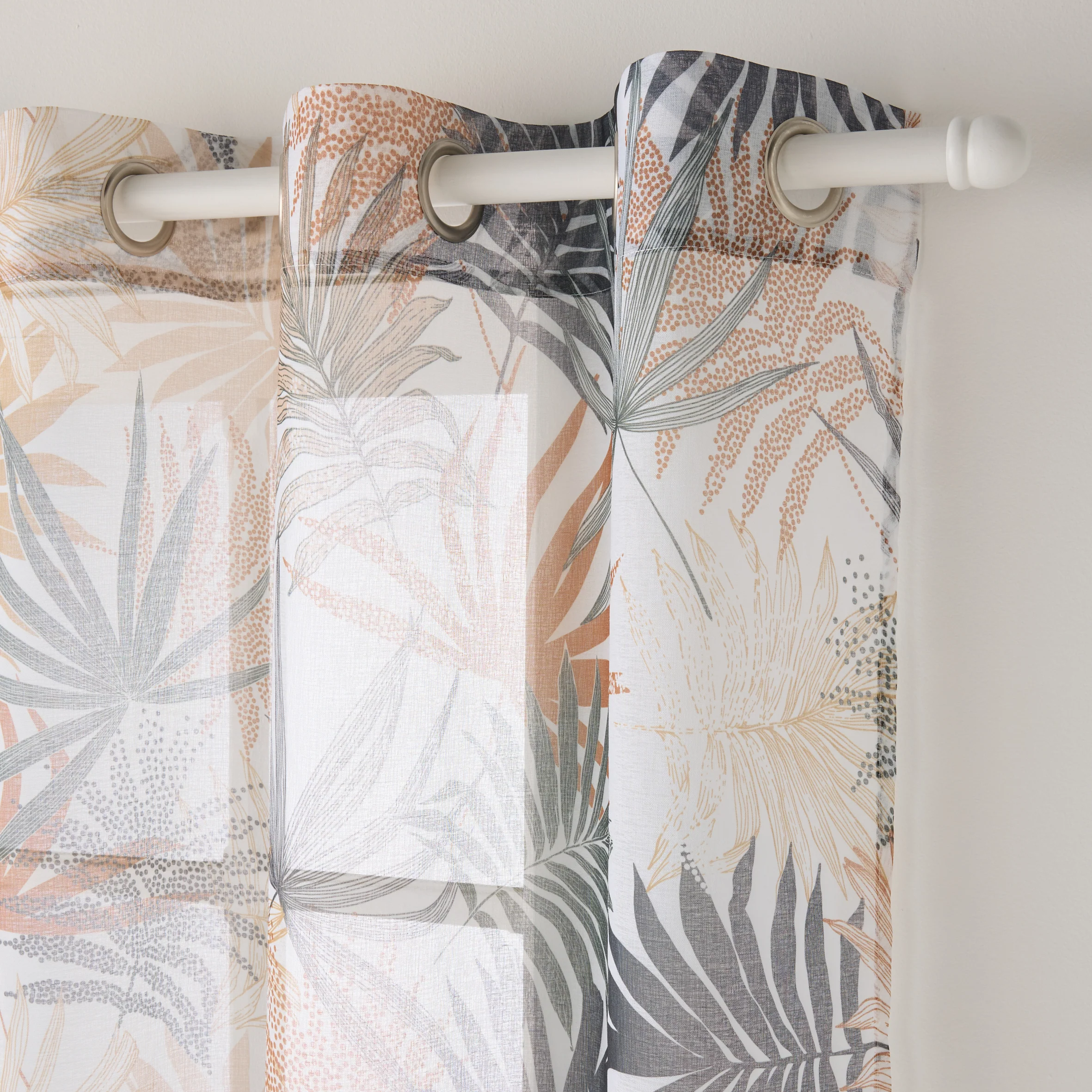 Voilage ALBERO coloris camel 140 x 240 cm