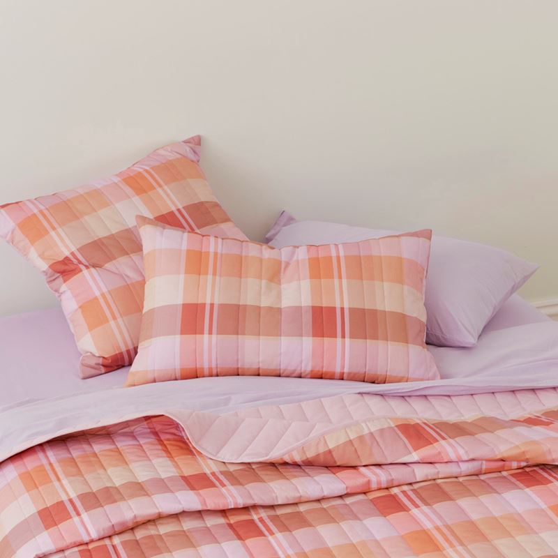 Sunset Check Quilted Coverlet Separates