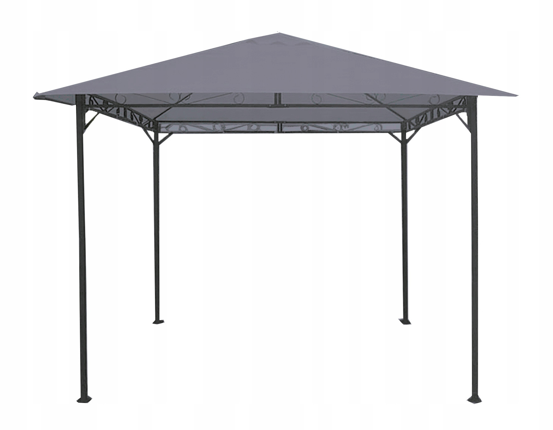 Altana pawilon ogrodowy szary 3x3x2,55 m