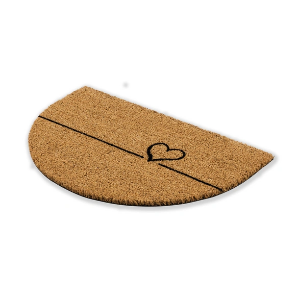 Fußmatte »Coco Smart«, halbrund, Höhe: 1,5 cm, Rutschfest, Antibakteriell, Kokos