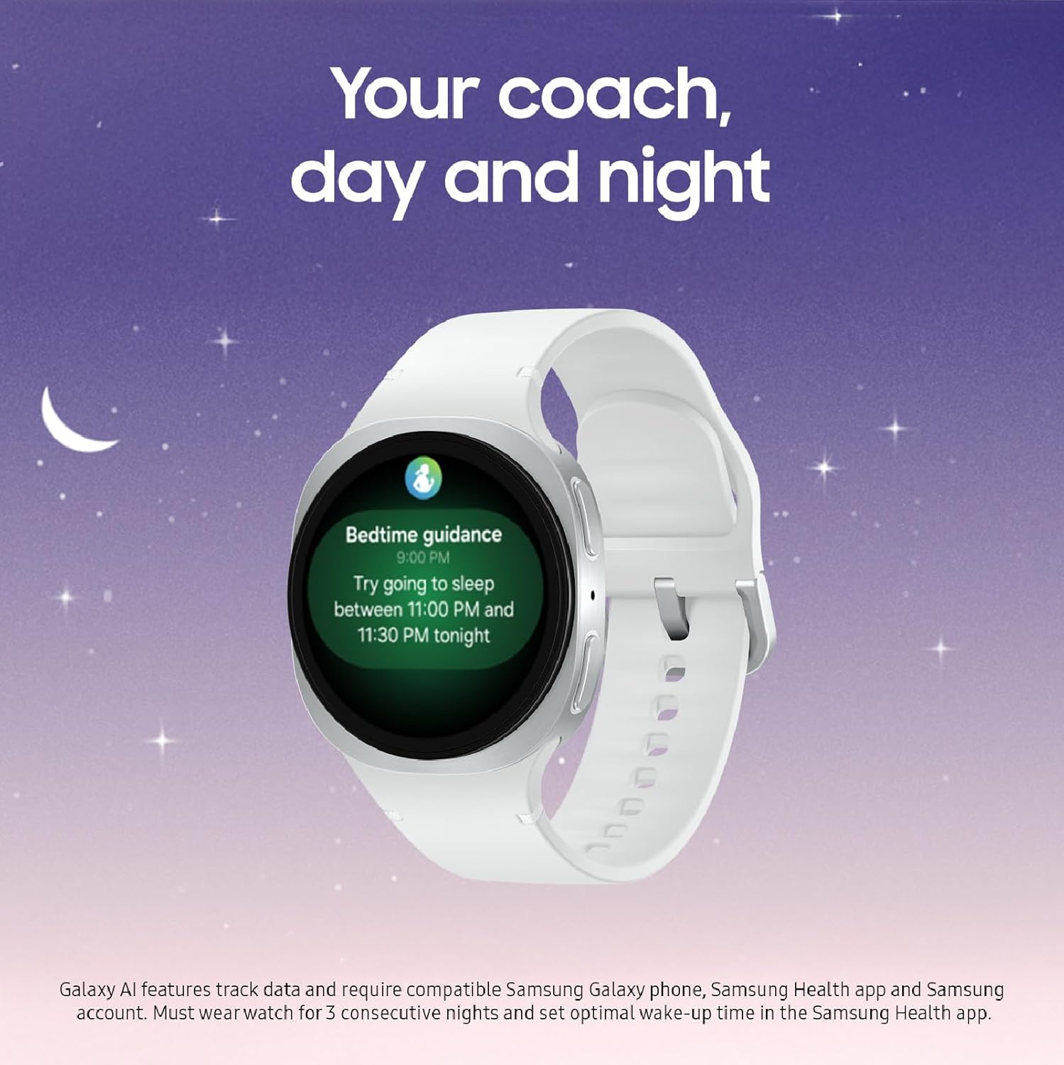 Samsung Galaxy Watch 8 (2025) 40mm Bluetooth Smartwatch  Cushion Design  Fitness Tracker  Sleep Coaching  Running Coach  Energy Score  Heart Rate Tracking  Graphite [US Version  2 Yr Warranty]