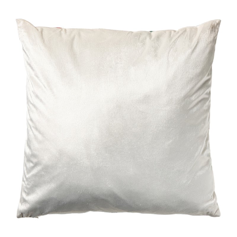 Kerstkussen ski?n - beige/multikleur - 45x45 cm