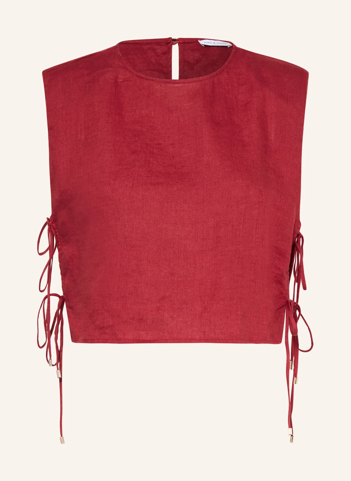 MRS & HUGS Cropped-Shirt aus Leinen
