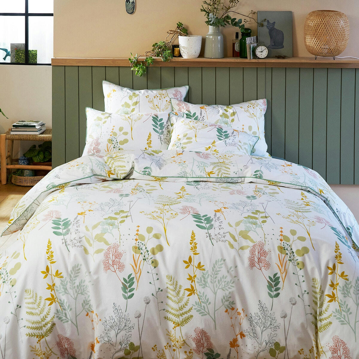 Housse de couette percale de coton, Herbarium