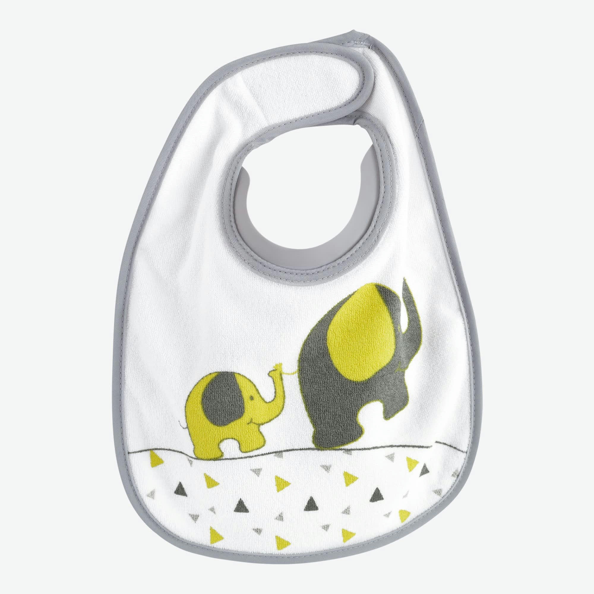 - 2 bavoirs col en silicone pour bébé bébé  Jaune