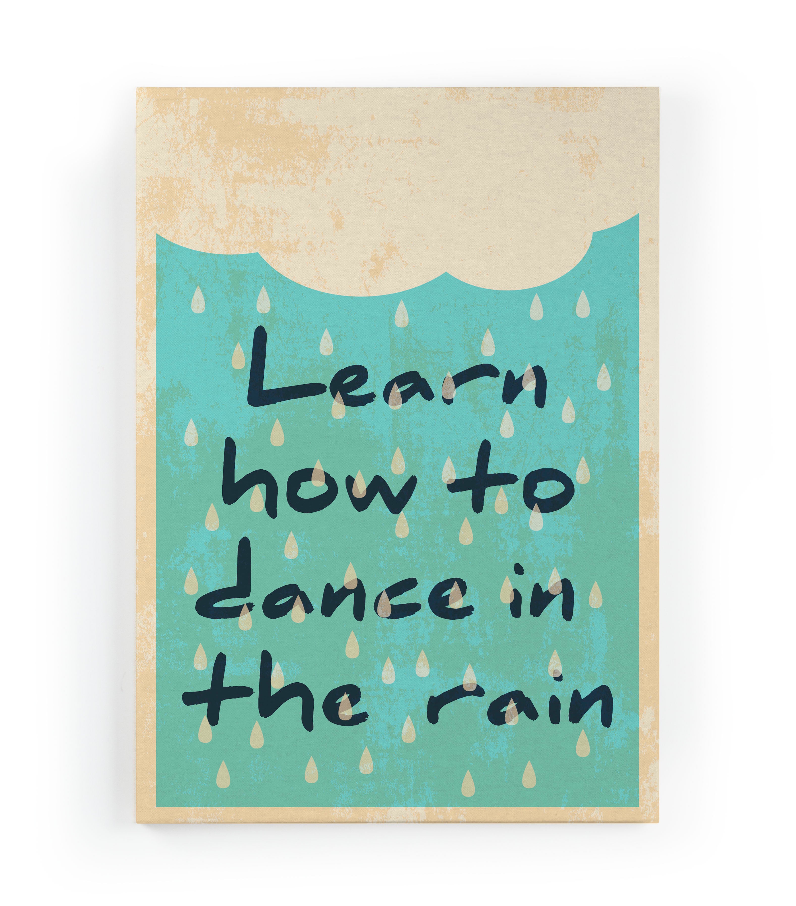 Canvas 60x40 Afdruk Dansen in de Regen