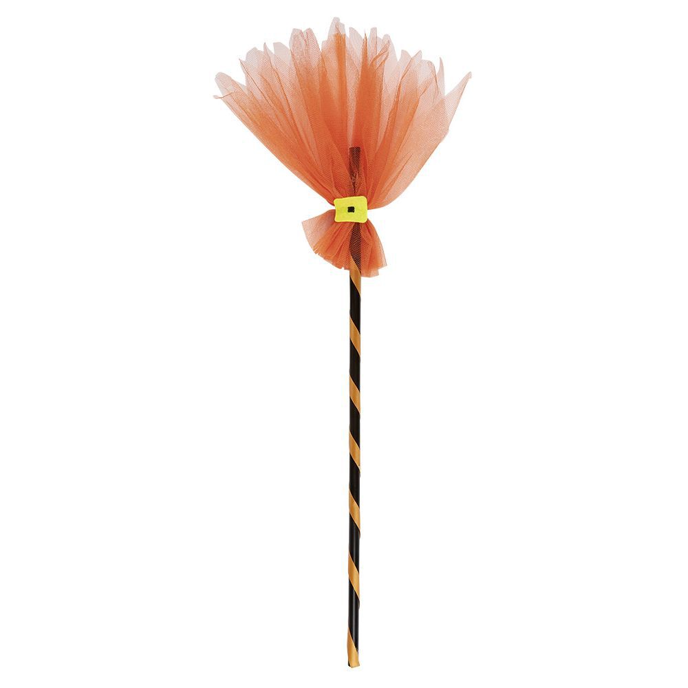 Balai de sorcière violet ou orange L.88 cm