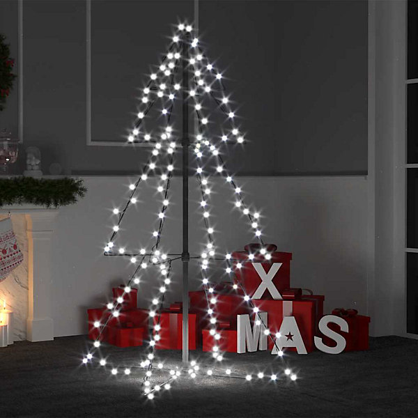 Arbre de Noël cône 160 LED d'intérieur/d'extérieur 78x120 cm vidaXL