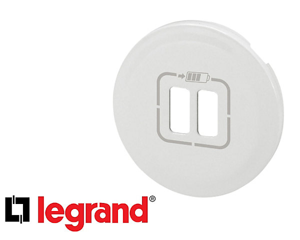 Centre de chargeur USB double blanc Legrand Céliane