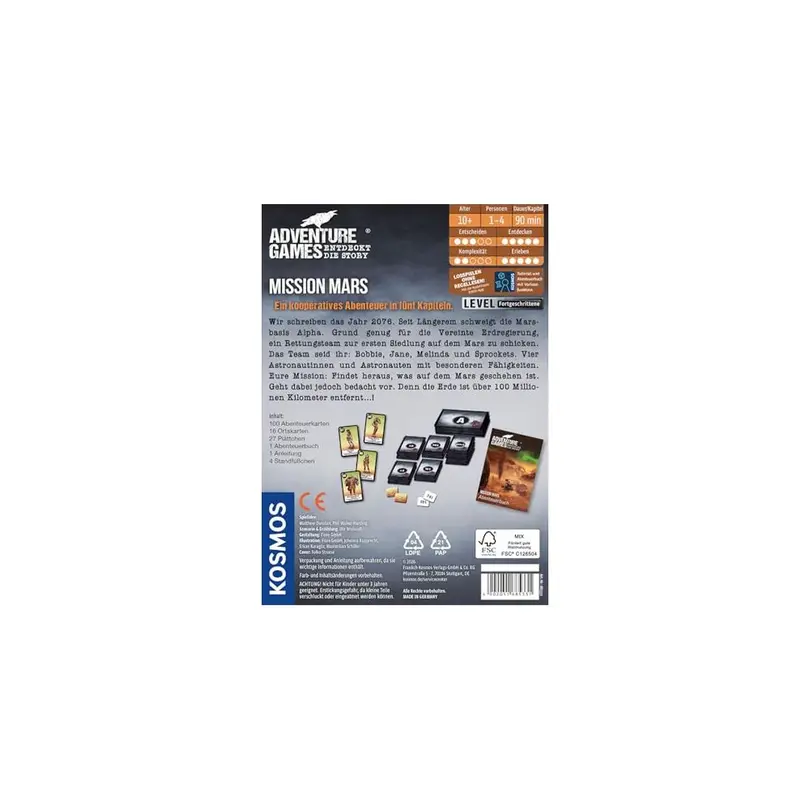 Kartenspiel Games Mission Mars