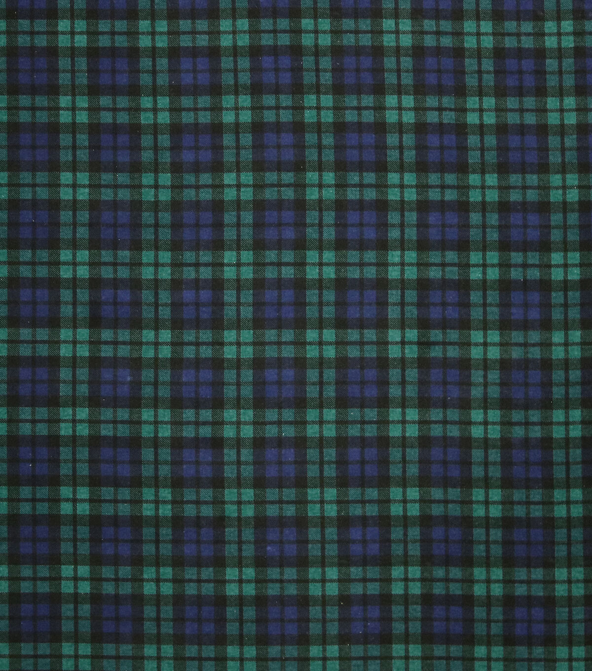 Navy Tartan 108 Wide Flannel Fabric