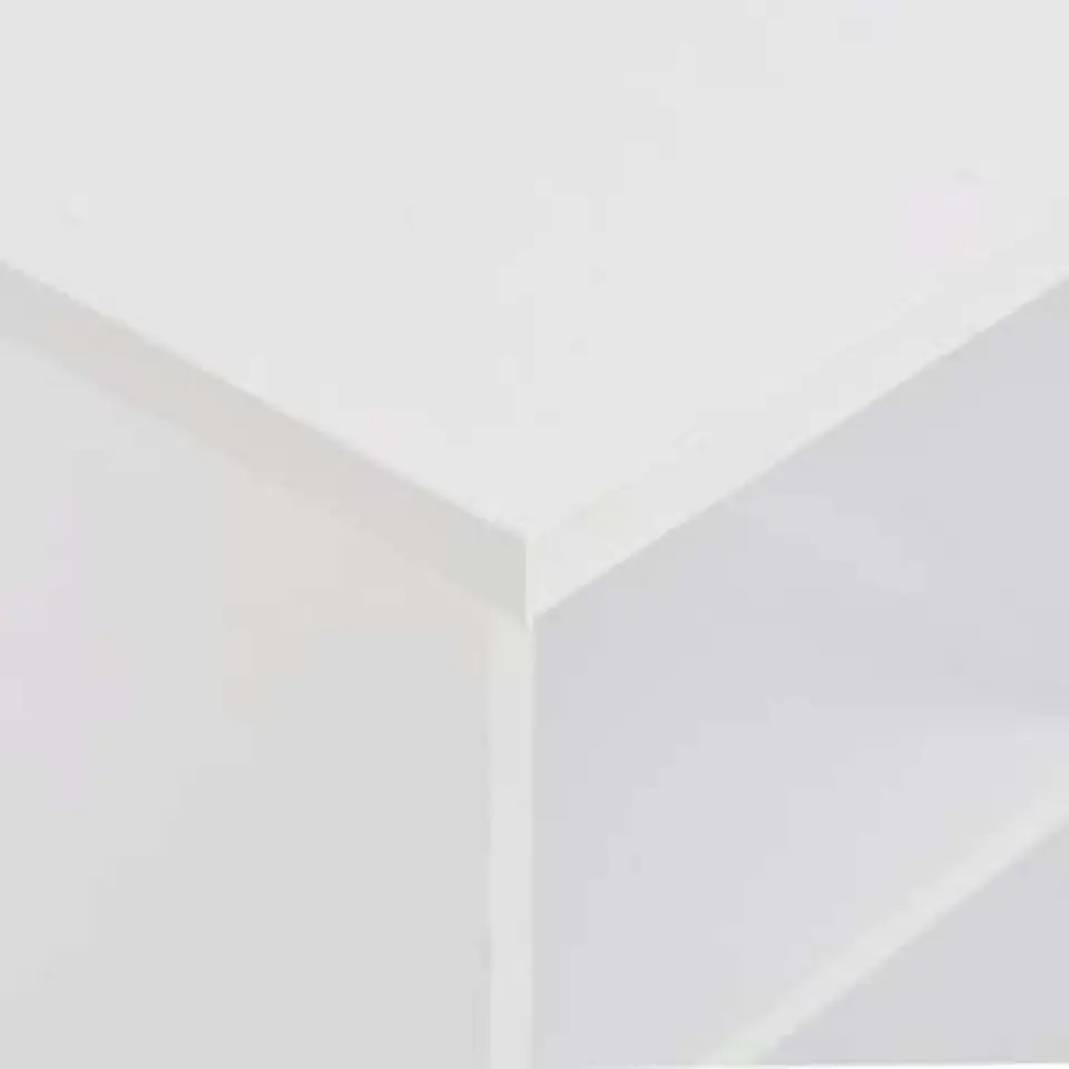 vidaXL - Bartafel - Wit - Bewerkt hout