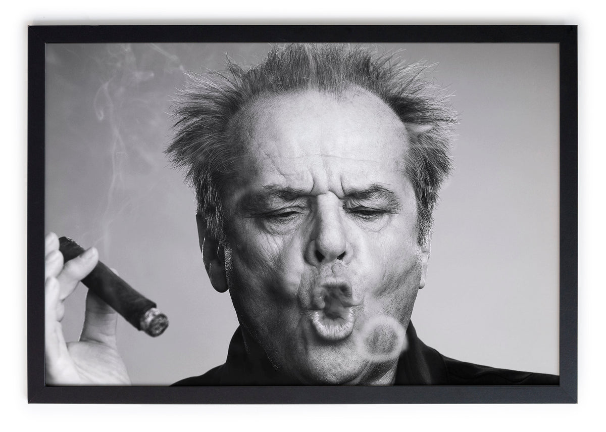 Zwarte lijst met kader 40x30 Jack Nicholson