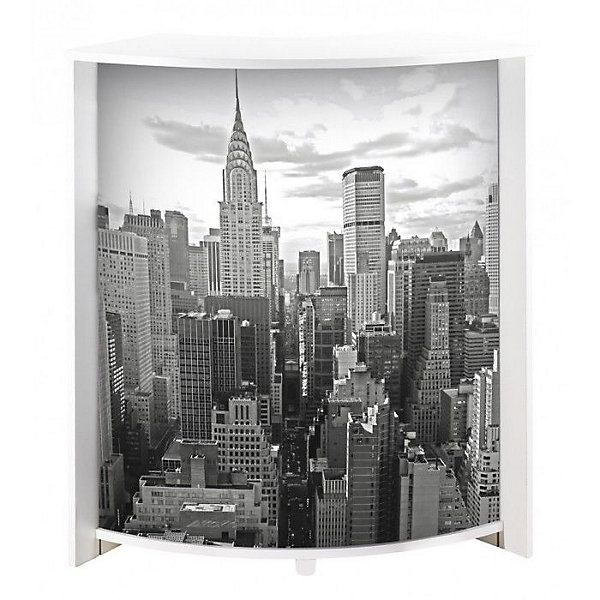 Meuble comptoir bar New York 500 SIMMOB blanc bois 96x45x105 cm