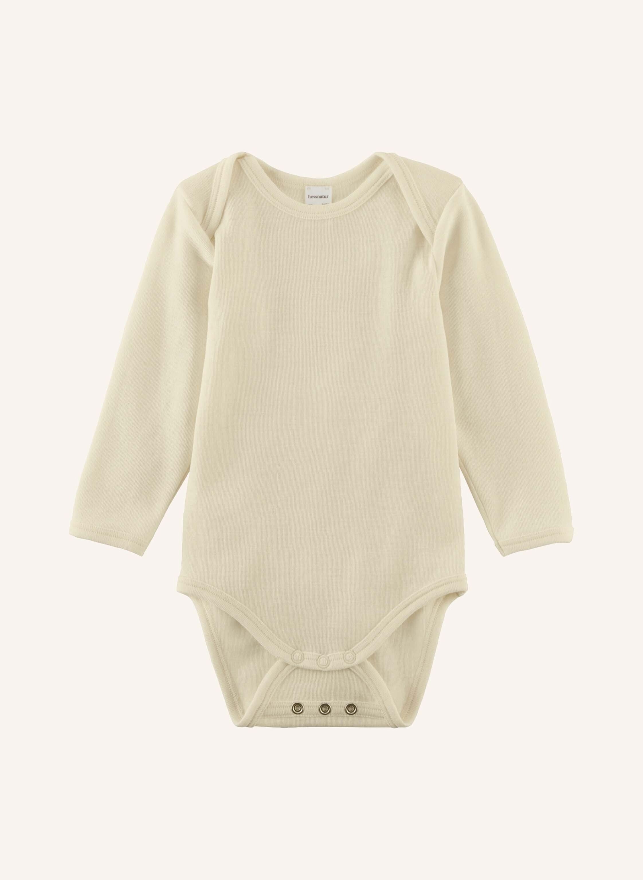 hessnatur hessnatur Langarmbody Slim aus Bio-Merinowolle mit Seide