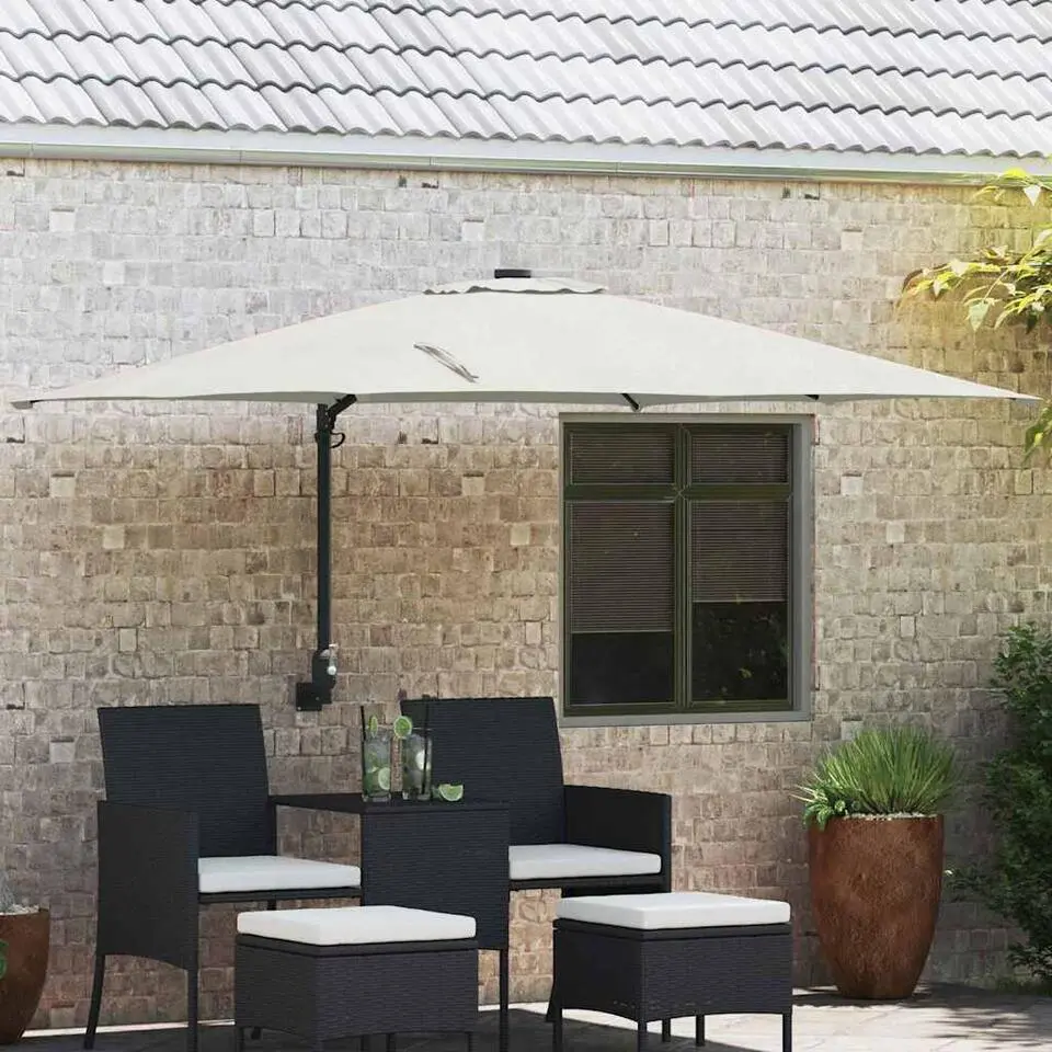 vidaXL - Tuinparasol - Bruin - Polyester