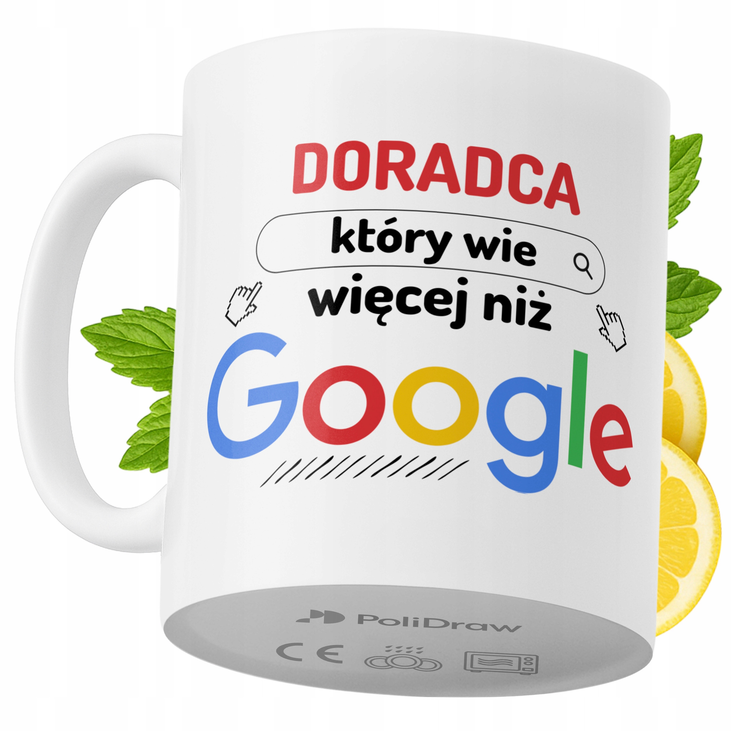 Kubek Dla Doradcy na Prezent z Nadrukiem ze Zdjęciem 330 ml PoliDraw