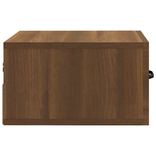 NNEVL Wall-mounted Bedside Cabinets 2 pcs Brown Oak 35x35x20 cm