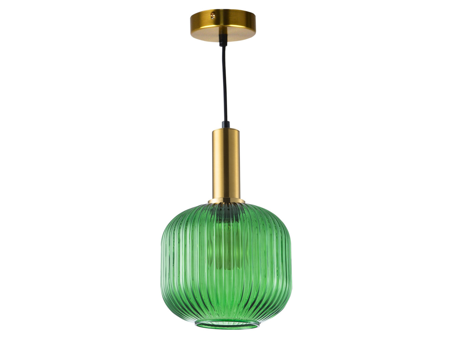 Lampa wisząca Cumbria szklana zielona
