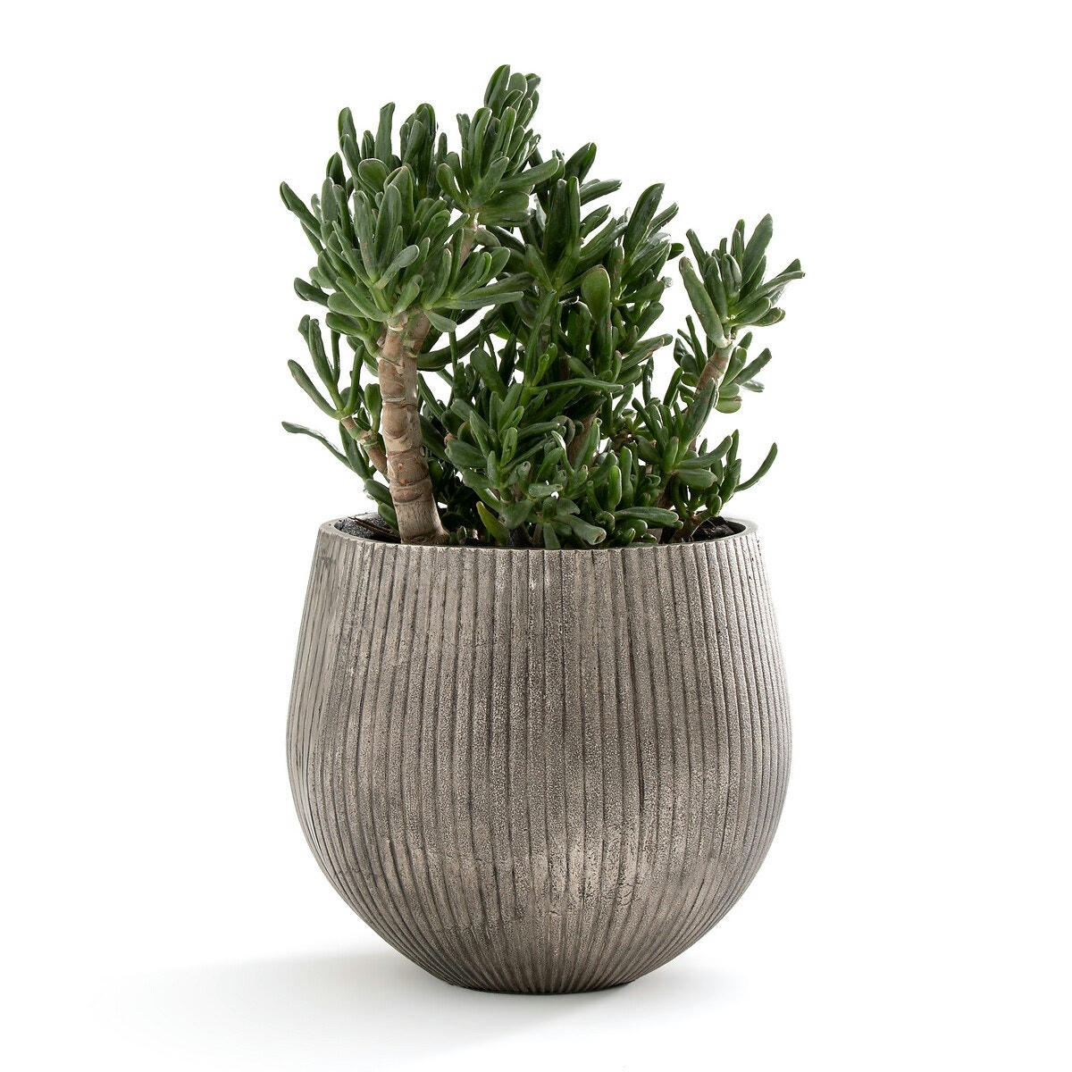 Cache-pot XL en fonte d'aluminium Ø30,5 cm Oska