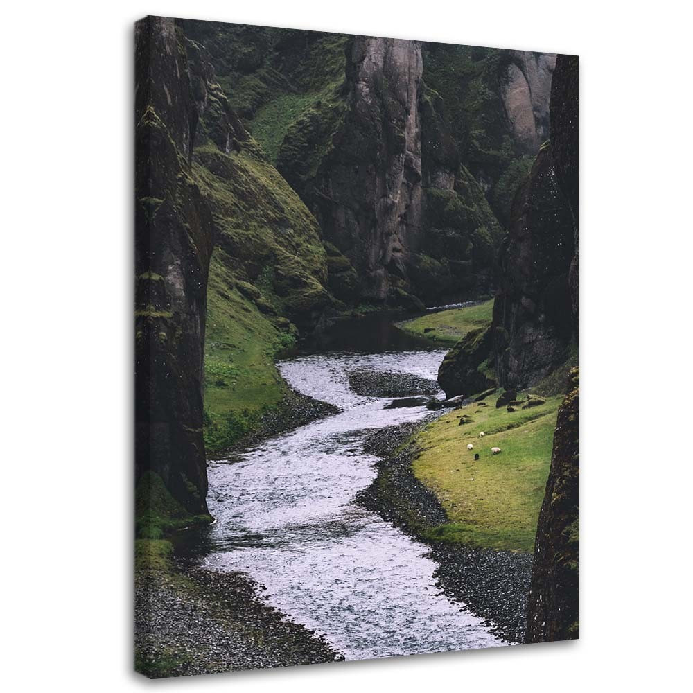 Feeby Obraz na płótnie Potok w górach pejzaż 40x60