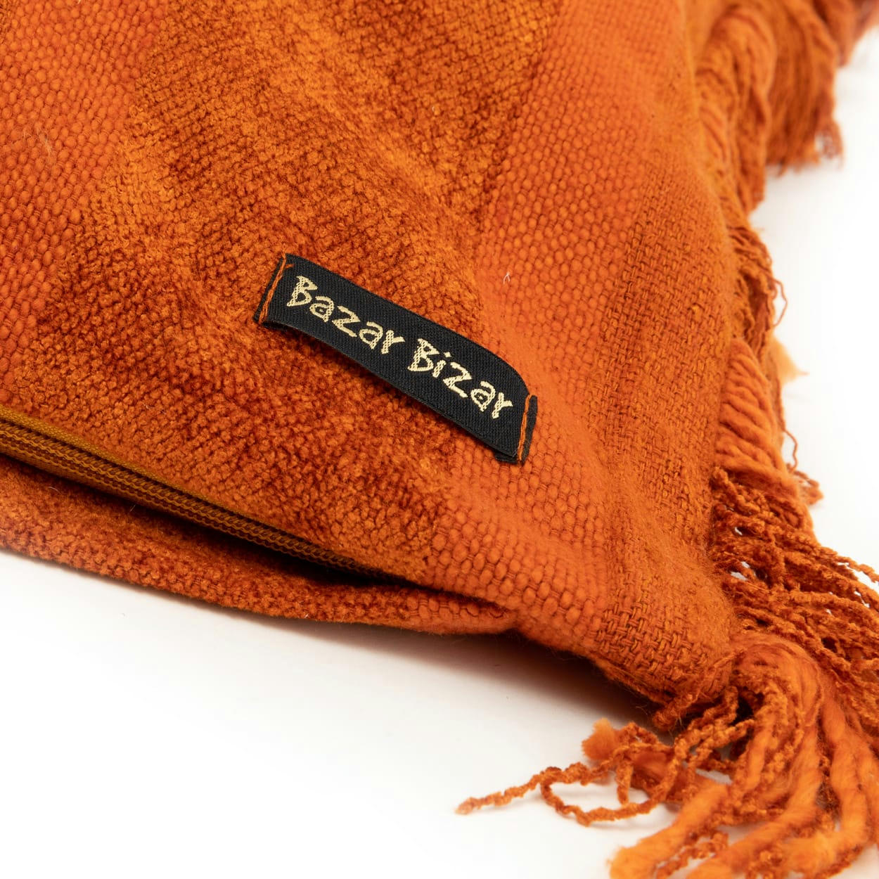 OH MY GEE - Coussin en velours orange 60x60