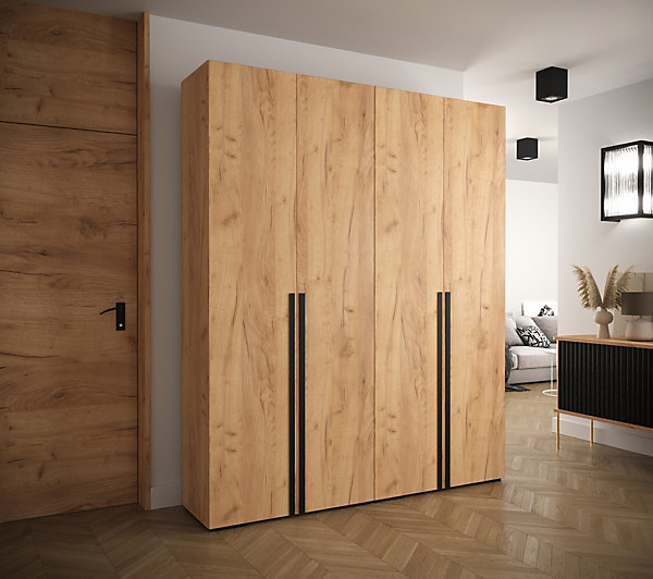 Armoire Manhattan a portes battantes H. 236,7 x L. 200 x P. 47, 4 portes