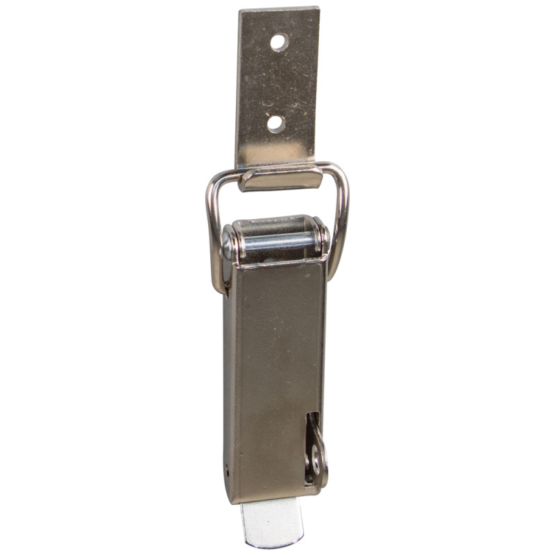 Fermeture de coffre cadenassable en métal nickelé 23 x 70 mm 2 pièces TEKNIBOX