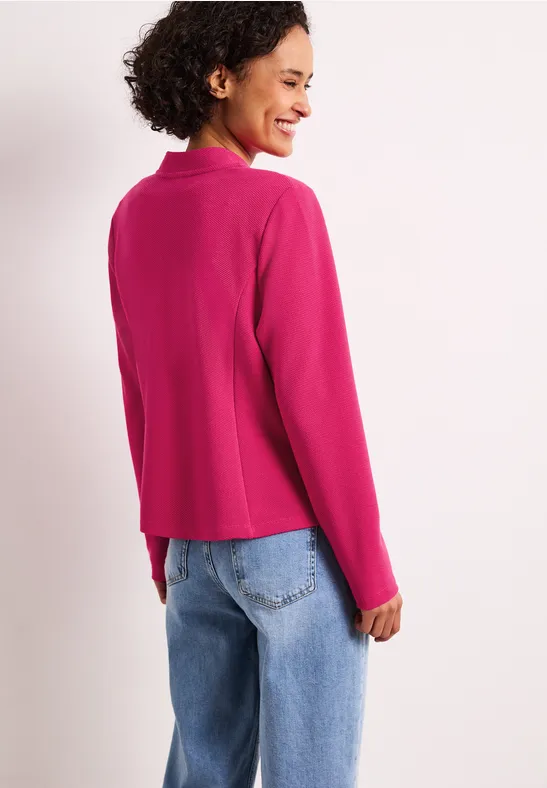 Blazer aus Jersey mit Struktur