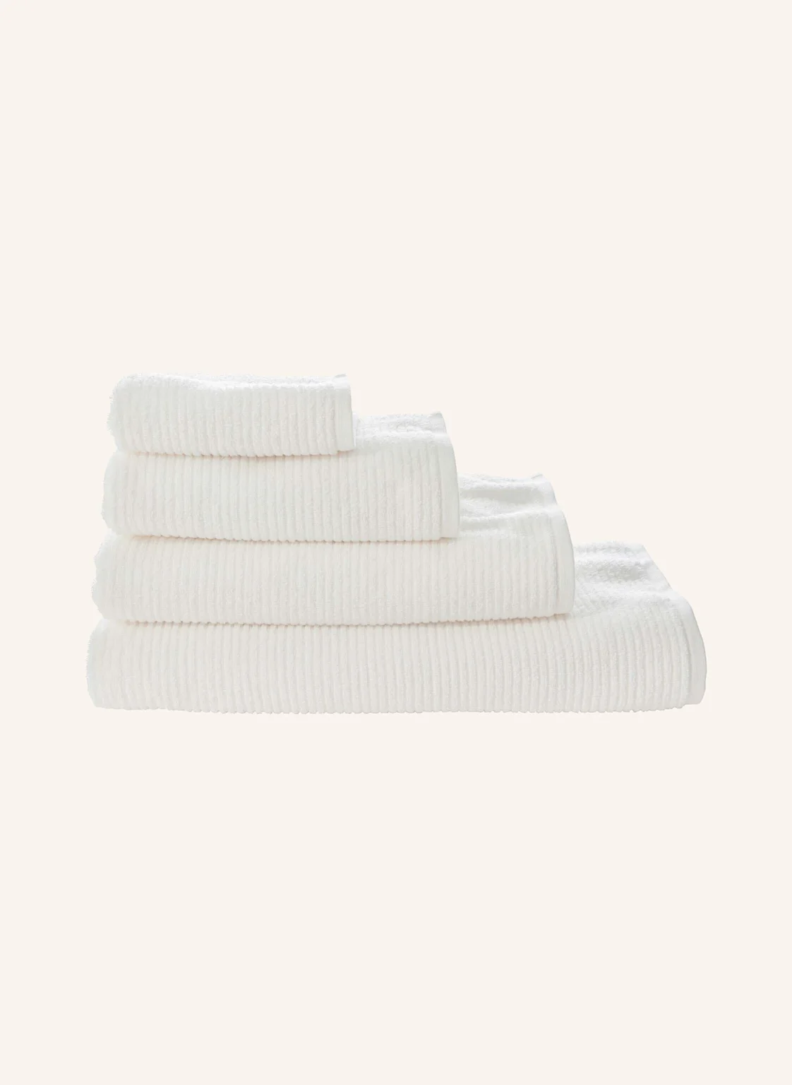 hessnatur Frottier Handtuch Rippstruktur