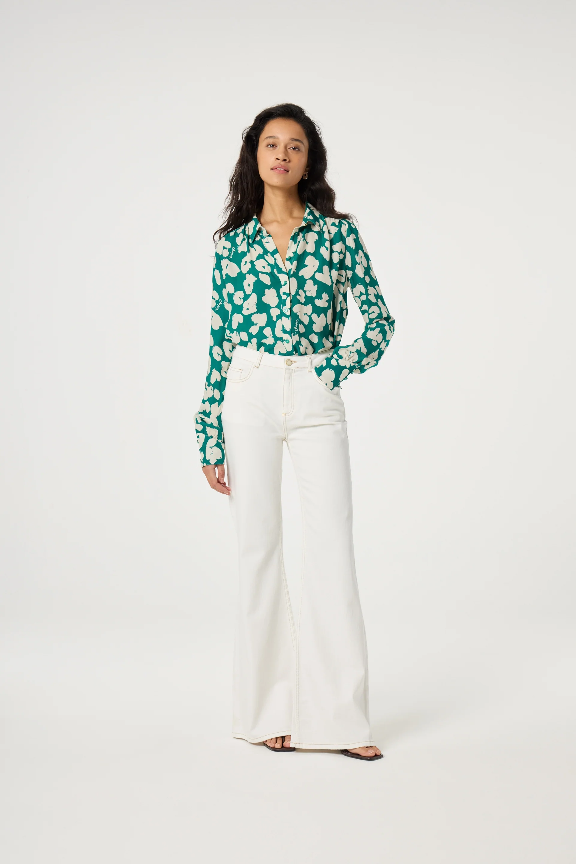 Vic Bootcut Jeans | Cream White