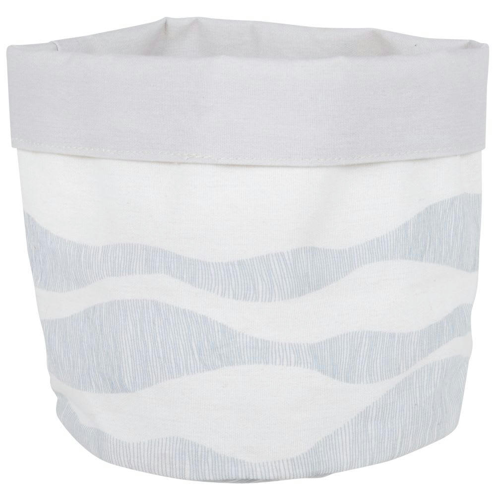 Ikaria - Rangement de bureau en coton bleu et écru