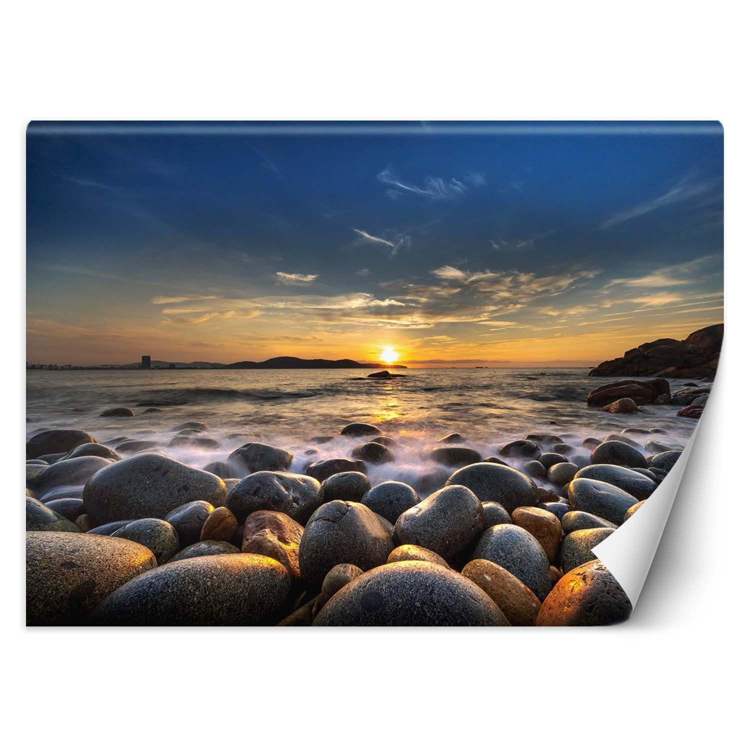 Feeby Fototapeta, Zachód słońca nad morzem 150x105