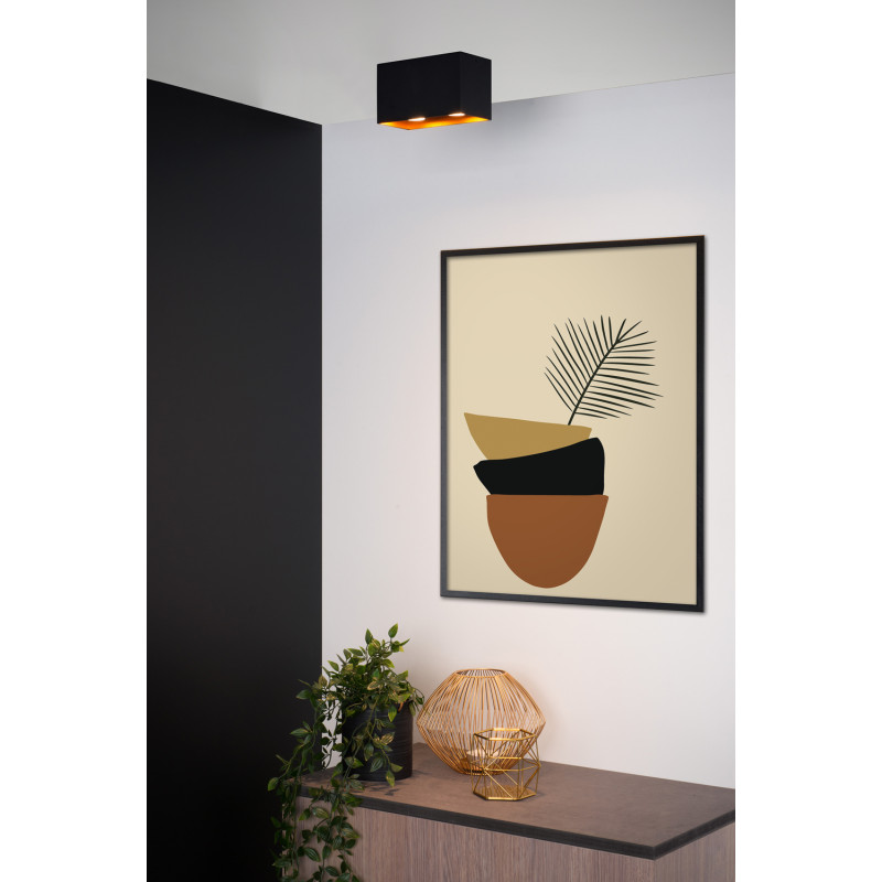 Spot Bido noir GU10 2 x 50 W LUCIDE