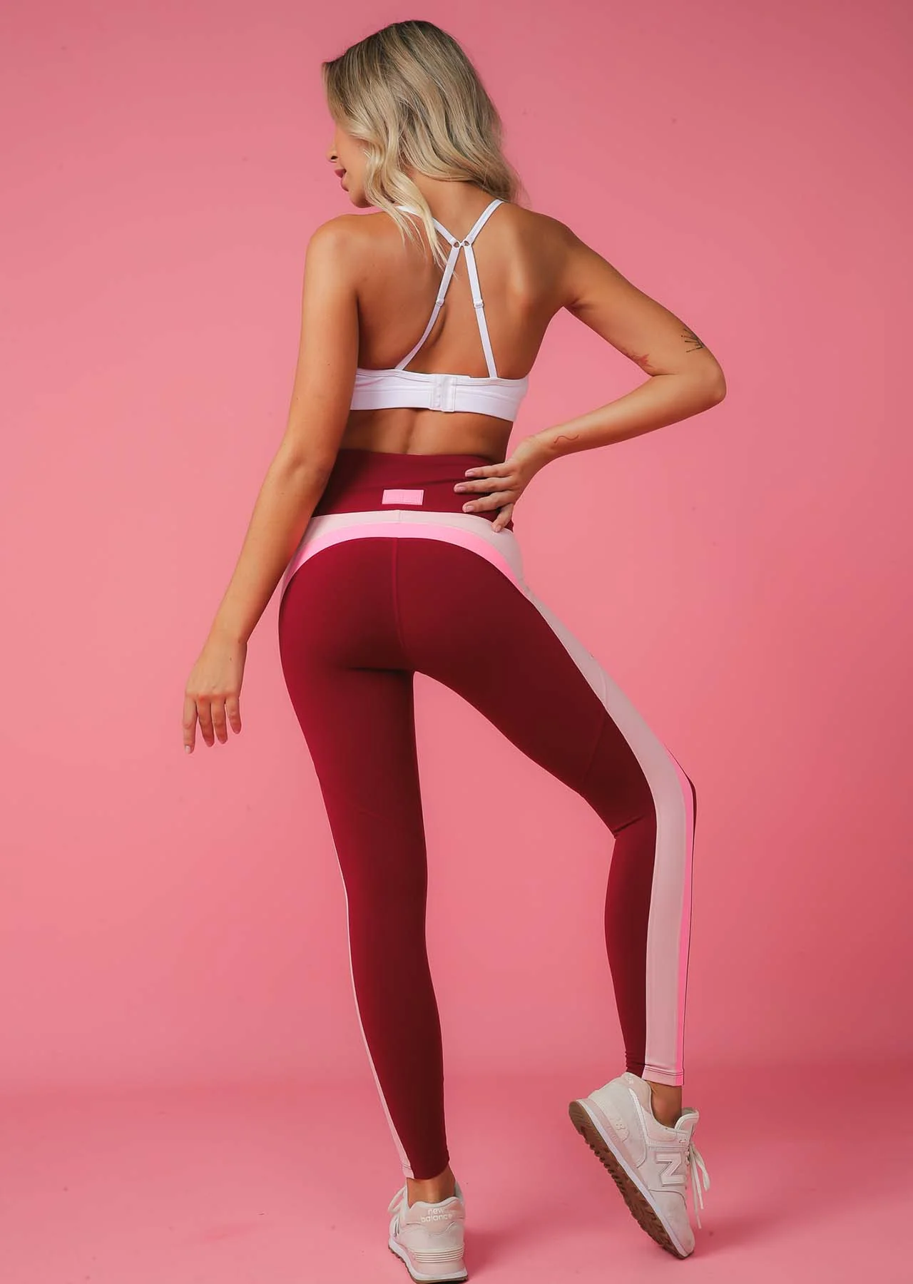 Willpower Colour Block Full Length Leggings
