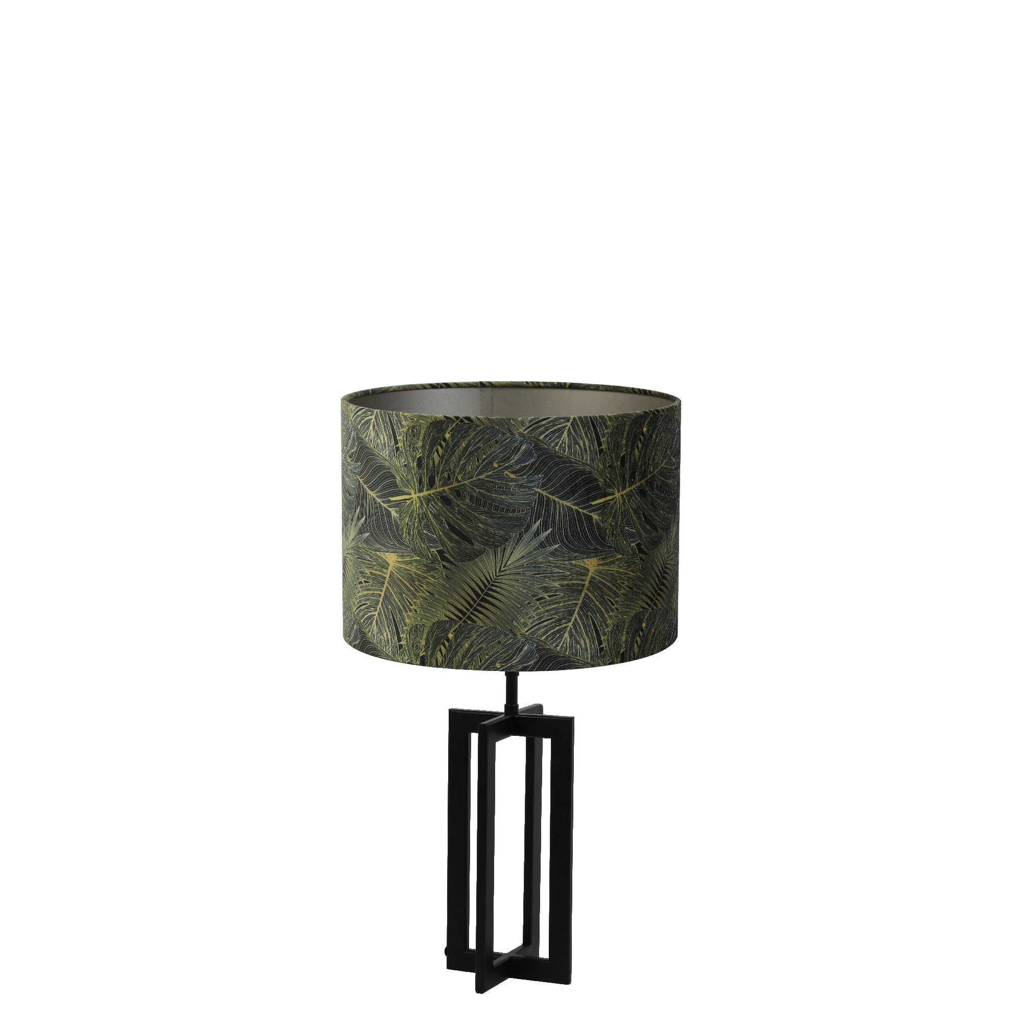 Light & Living tafellamp Mace/Amazone - zwart, donkergroen - 30x30x56cm