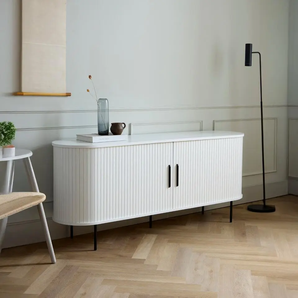 Dressoir Wit Eikenhout - 180x45x76cm - Nola