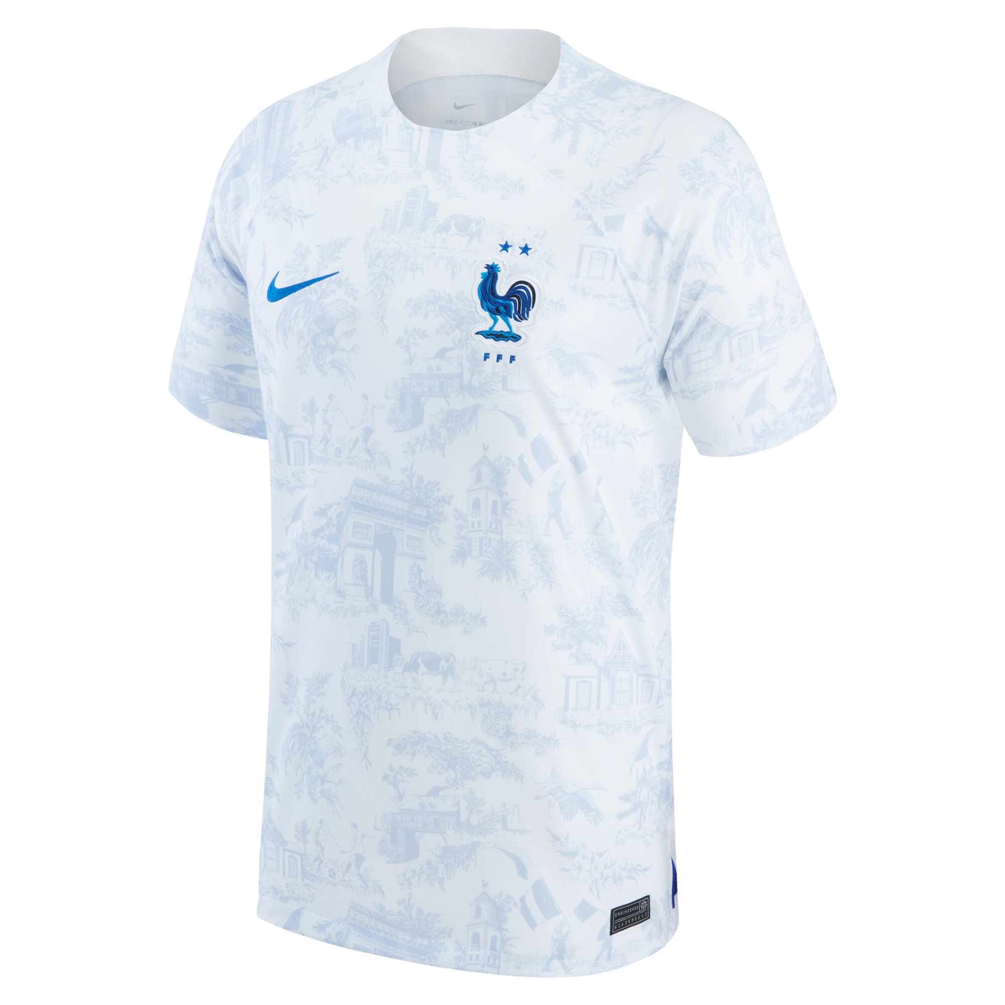 Custom National Team Nike 2022/23 Away Authentic Blank Jersey - White