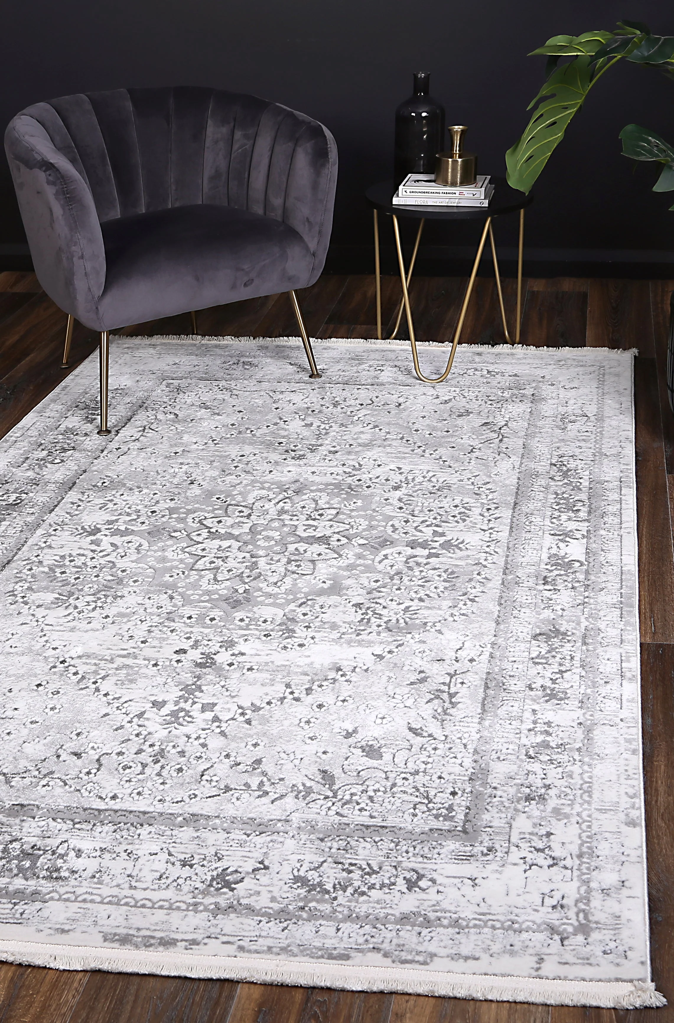 Cordelia Noble Beige & Blue Rug