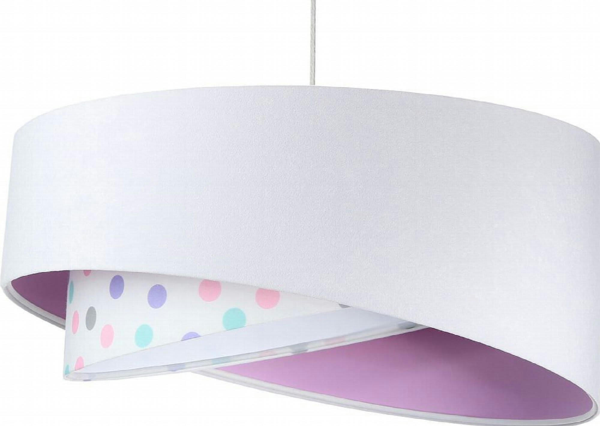 GALAXY - Suspension Tissu Blanc 50x50x105 cm