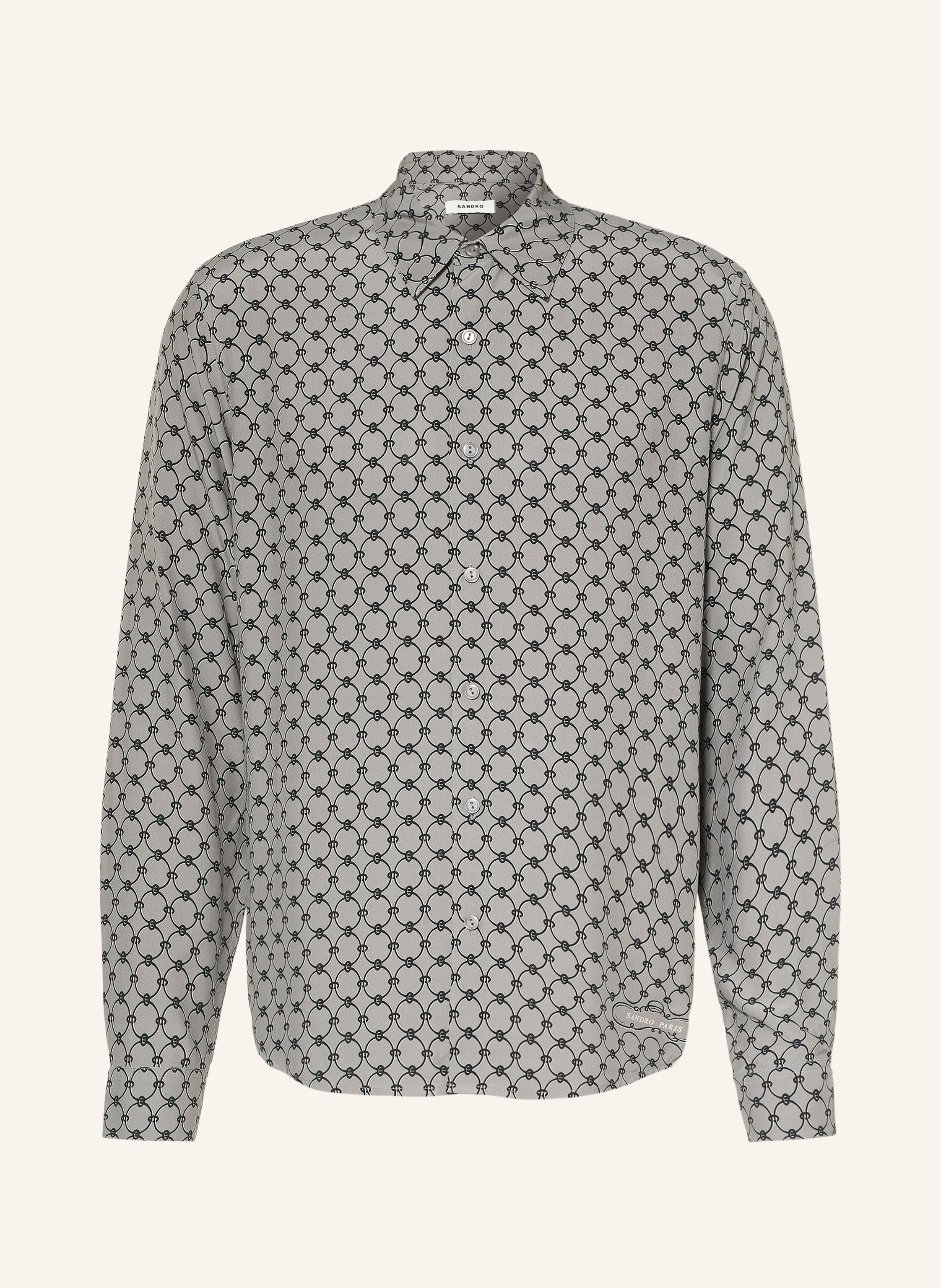 SANDRO Satinhemd Comfort Fit