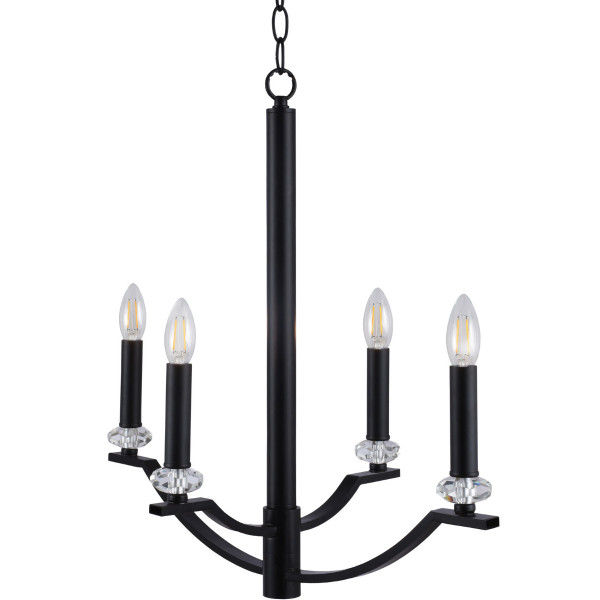 Lampa wisząca czarna HIMS 4xE14x12W wym: 125x54x58 cm Polux
