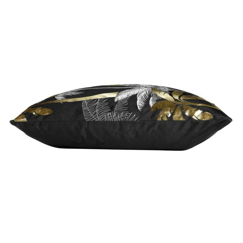 FEANOR - Housse de coussin effet velours or 60x60cm