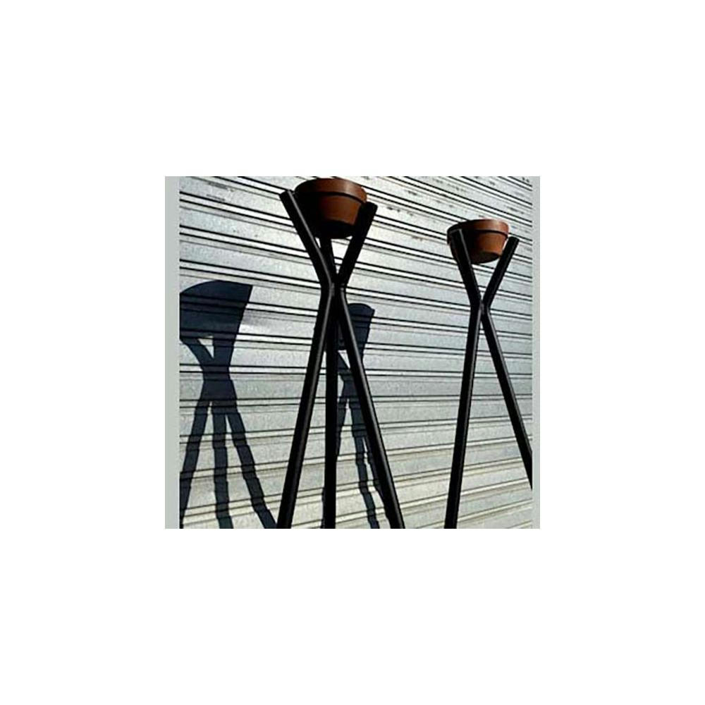 COLLECTION JARDIN LP DESIGN - Bougeoire en alumunium noir design