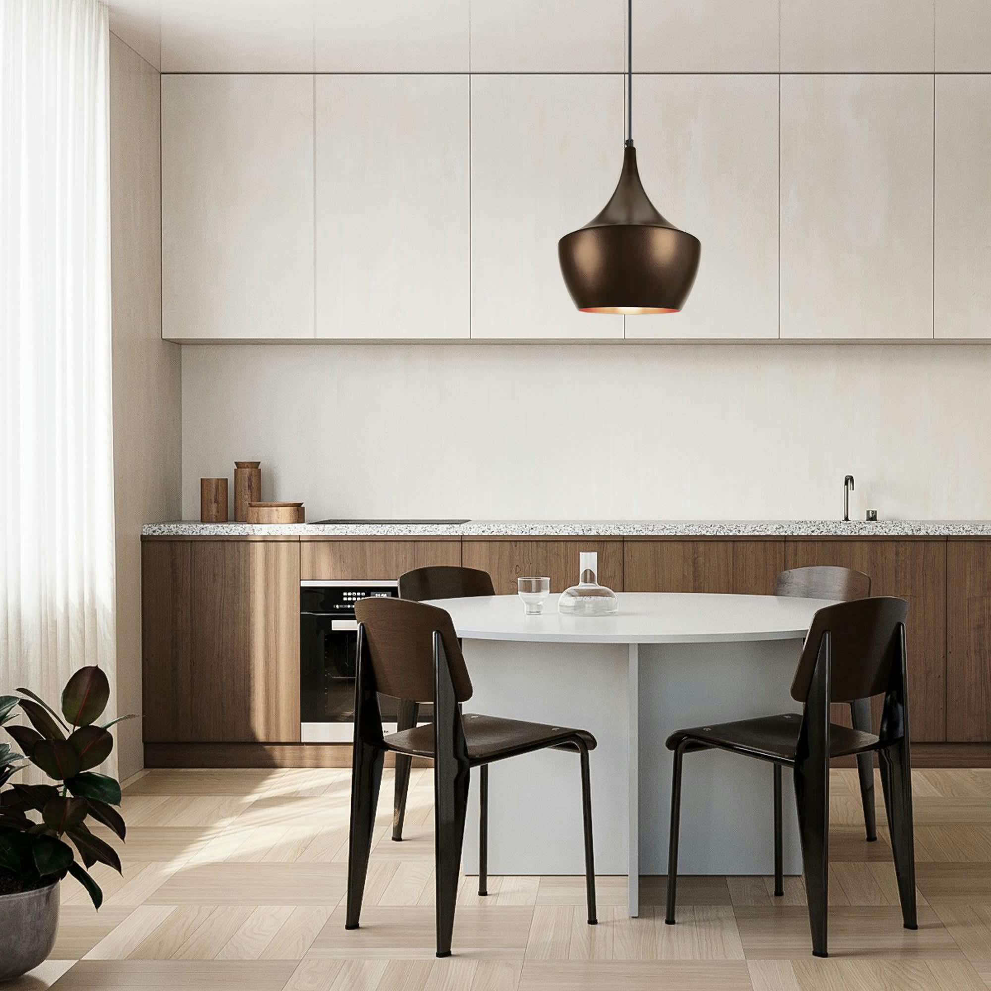 FALUN - Suspension métal bronze et cuivre