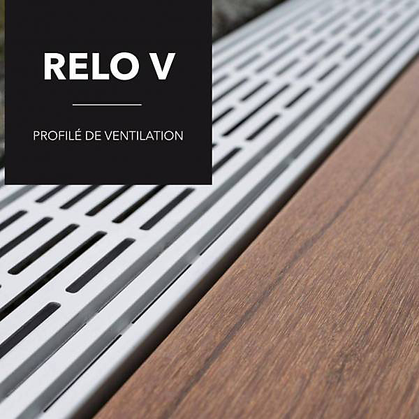 Grille de ventilation REVOL V pour terrasse en bois