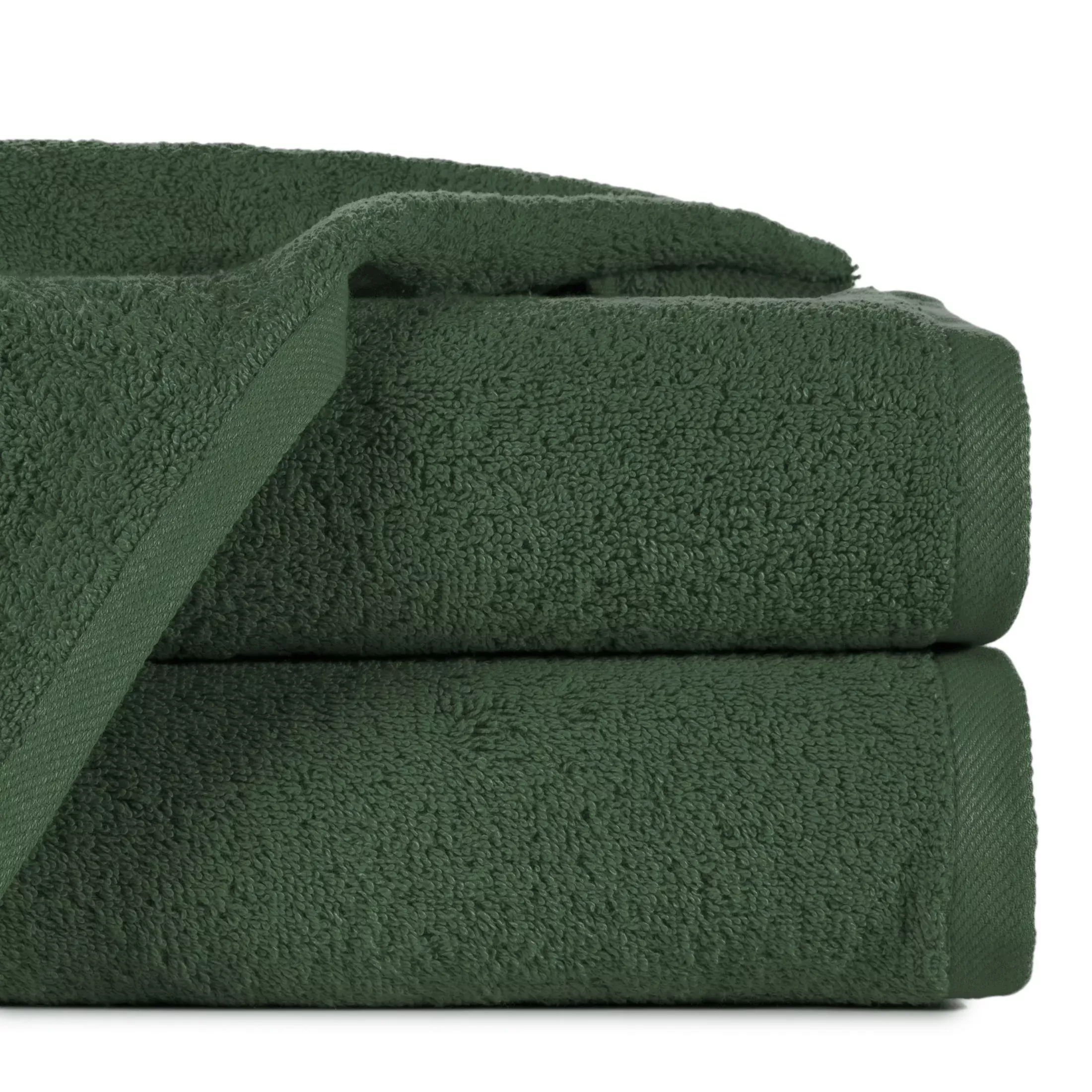 Ręcznik kąpielowy 50x100 cm bawełniany kolor ciemnozielony 500 g/m2 GŁADKI 2