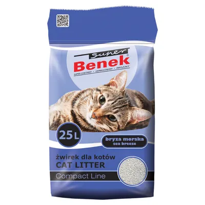 Super Benek Compact Sea Breeze Scented Cat Litter