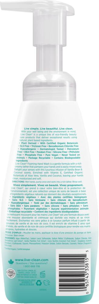 Live Clean® Foaming Hand Soap with Pump, Assorted Scents, 400-mL