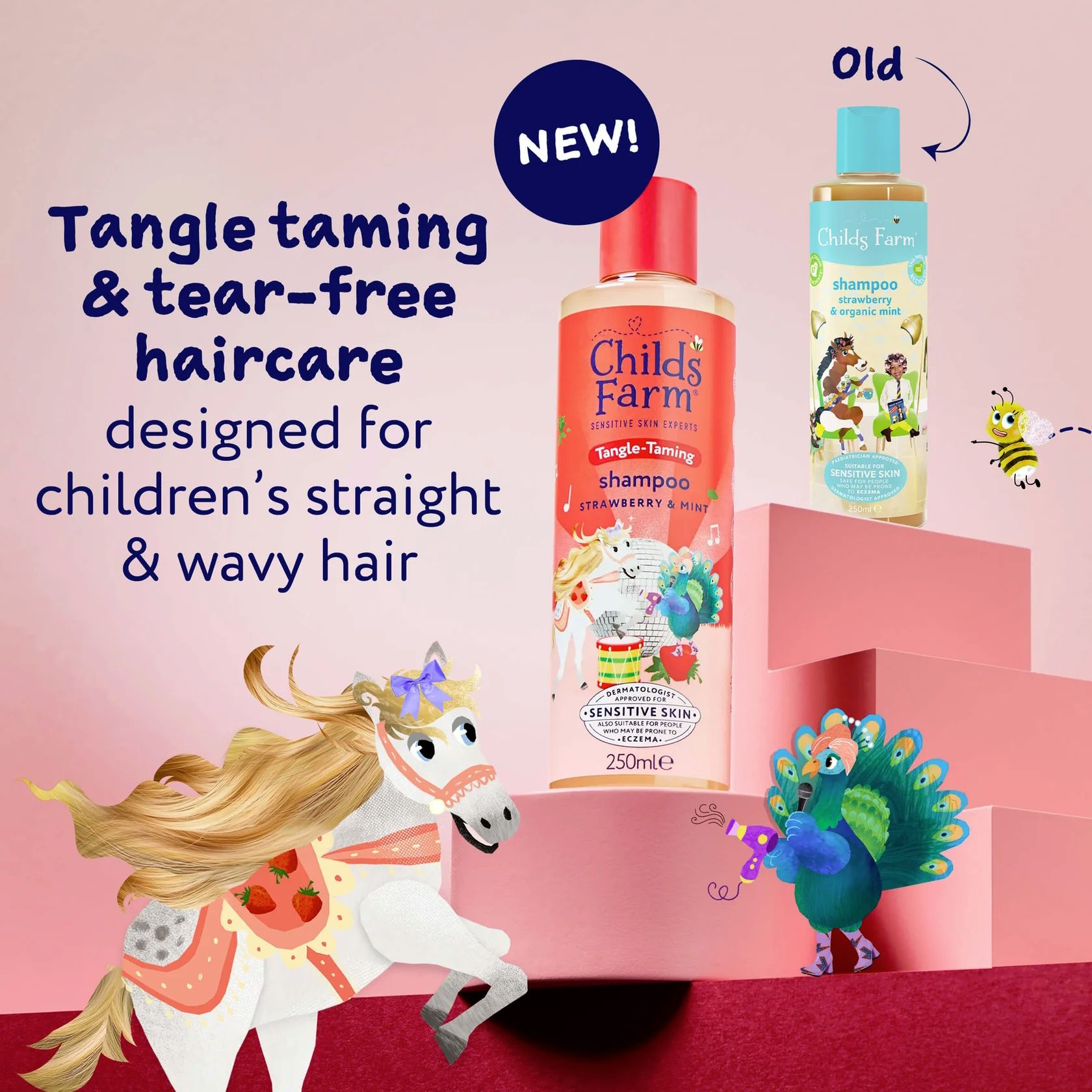 Child's Farm Tangle Taming Shampoo Strawberry & Mint 250ml